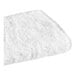 A 1888 Mills True Comfort white washcloth with a white border.