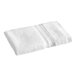 A close-up of a white 1888 Mills Sweet South washcloth.