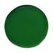 A green plate with a white circle.