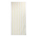 A white rectangular 1888 Mills Cabana towel with yellow and black stripes.