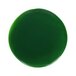 A green melamine plate with a white reactive glaze border.
