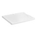 A white folded Flourish microfiber flat sheet.