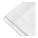 A folded white European size pillow sham with a tone on tone stripe.