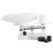 Cardinal Detecto 1002TB 8 lb. Baked Enamel Baker's Dough Scale with Scoop - 16 oz. x 0.25 oz. Beam Grads