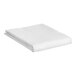 A folded white European size 1888 Mills Naked T-300 pillow sham on a white background.