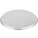 An American Metalcraft aluminum pizza pan on a white background.