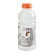 A Gatorade Frost Glacier Cherry sports drink in a plastic bottle with a label.