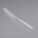 A clear plastic Choice knife with a clear handle.