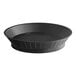 A black plastic diner platter with a basket base.