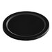 A black circular lid for an AvaMix spice grinder on a white background.