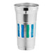 A silver cup with blue stripes and the Everyday logo.