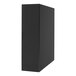 A close-up of a black rectangular Bobrick Fino hand dryer with a matte black finish.
