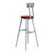 A National Public Seating lab stool with a wild cherry high-pressure laminate seat and backrest.