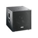 A black FBT Subline 112SA bass reflex active subwoofer.