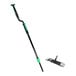 A black and green Unger Excella floor cleaning mop with a long green and black handle.