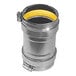 A stainless steel Eccotemp universal appliance adapter with a yellow ring.