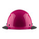 A pink Lift Safety Dax Fifty50 hard hat with black trim.