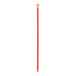 An orange threaded fiberglass stick with a handle on it.