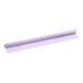 A roll of lavender plastic table cover on a white background.