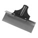 A black and silver Carlisle floor scraper with a threaded handle socket.