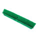 A green Carlisle Sparta push broom head with bristles.