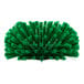 A Carlisle green plastic brush with long green bristles.