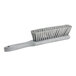 A Carlisle Sparta grey counter brush with white bristles.