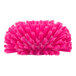 A close-up of a Carlisle pink tank and kettle brush with polyester bristles.
