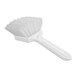 A Carlisle Sparta white pot scrub brush with a handle and stiff white bristles.