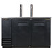 True TDD-2 Direct Draw Beer Dispenser 59 inch - 2 Keg Kegerator with 2 Taps
