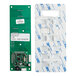The green circuit board of an Estella Dual Heat Control Panel with a white label.