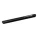 A black tube with a silver tip and black handle.