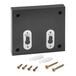A black rectangular ADIRoffice wood wall mounted suggestion box with screws.