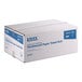 A case of Lavex Premium 10-inch white hardwound paper towel rolls, containing six rolls of 500 feet each.