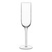 A Luigi Bormioli Vinalia wine flute with a stem.