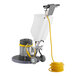 A Lavex Pro floor polisher with a yellow solution tank hose.