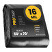 A black ProTarp with reinforced edges.