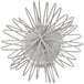 A close-up of a Hobart stainless steel wire whip with many small sticks.