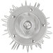 A Hobart stainless steel wire whip with spikes on it.