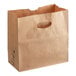 A brown Duro paper bag with die cut handles.
