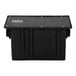 A black Zurn grease trap box with a lid.