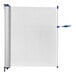 A white plastic ZonePro safety banner with blue accents on the handles.