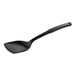 A black heat-resistant nylon solid turner with a handle.