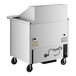 A True 2 door mega top sandwich prep table with a stainless steel top.