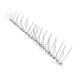 A long, thin metal strip with many spikes on it.