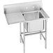 Advance Tabco 94-41-24-24 Spec Line One Compartment Pot Sink with One Drainboard - 54 inch