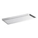 A stainless steel rectangular shelf.