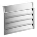 A stainless steel Avantco front grille with four panels.