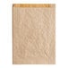A brown paper Bagcraft EcoCraft Dubl Shield bag with a yellow inside.