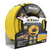 A yellow BluBird OilShield air hose wrapped in a roll.